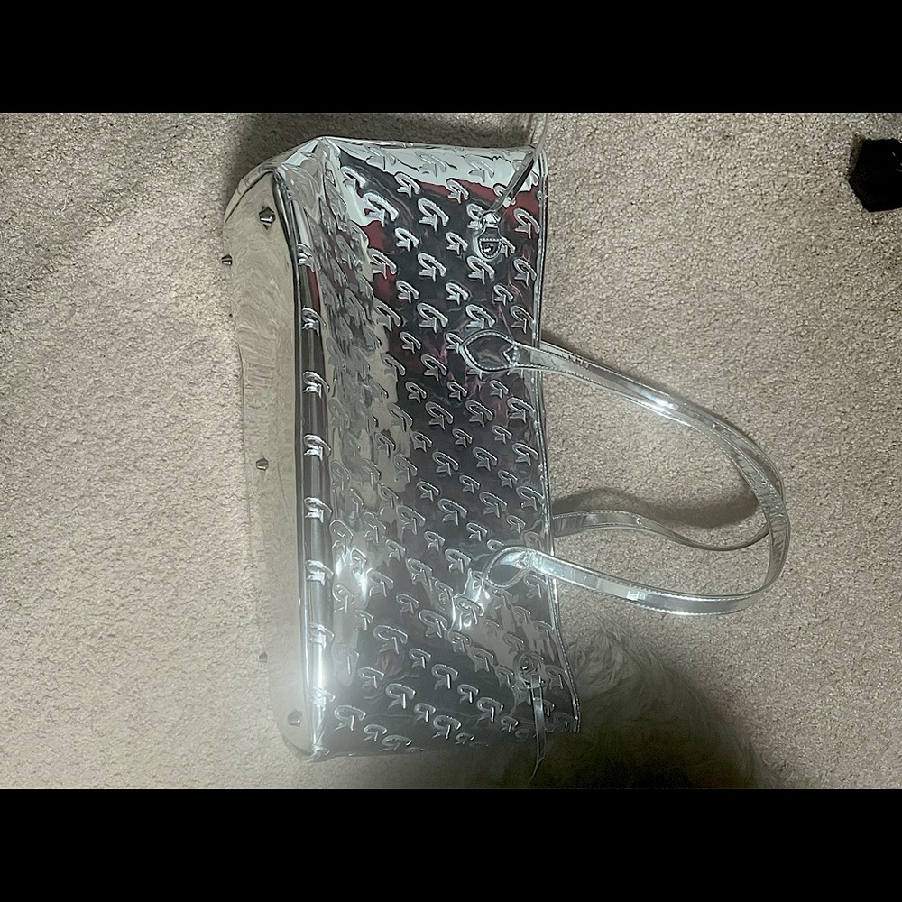 MiaRay Glamaholic Tote Silver Metallic